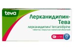 Лерканидипин-Тева, таблетки покрытые пленочной оболочкой 20 мг 56 шт