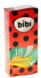 Прокладки женские ежедневные Bibi стринг 18 шт.