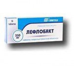 Лефлобакт, таблетки покрытые пленочной оболочкой 250 мг 10 шт