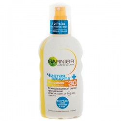 Спрей солнцезащитный Garnier Амбр Солер Чистая защита spf 30 прозрачный 200 мл