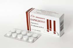Карведилол табл. 25 мг 30 шт.
