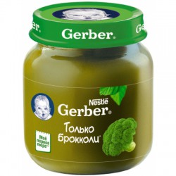 Пюре, Gerber (Гербер) 130 г брокколи с 5 мес