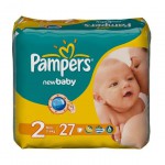 Подгузники, Pampers (Памперс) 3-6 кг 27 шт нью беби-драй мини